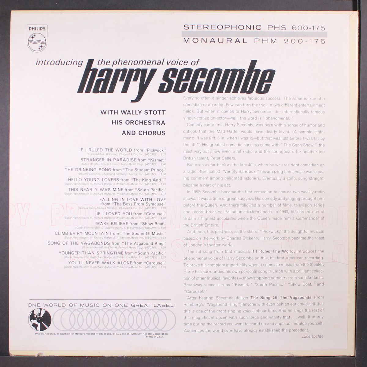 the phenomenal voice by HARRY SECOMBE