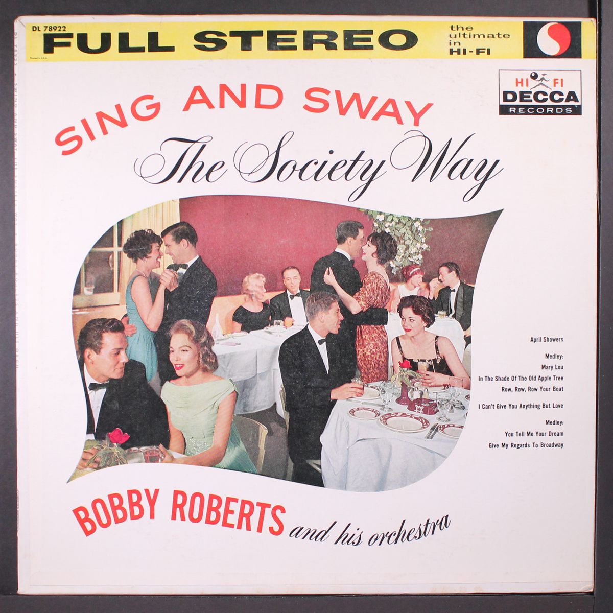 sing and sway the society way by BOBBY ROBERTS