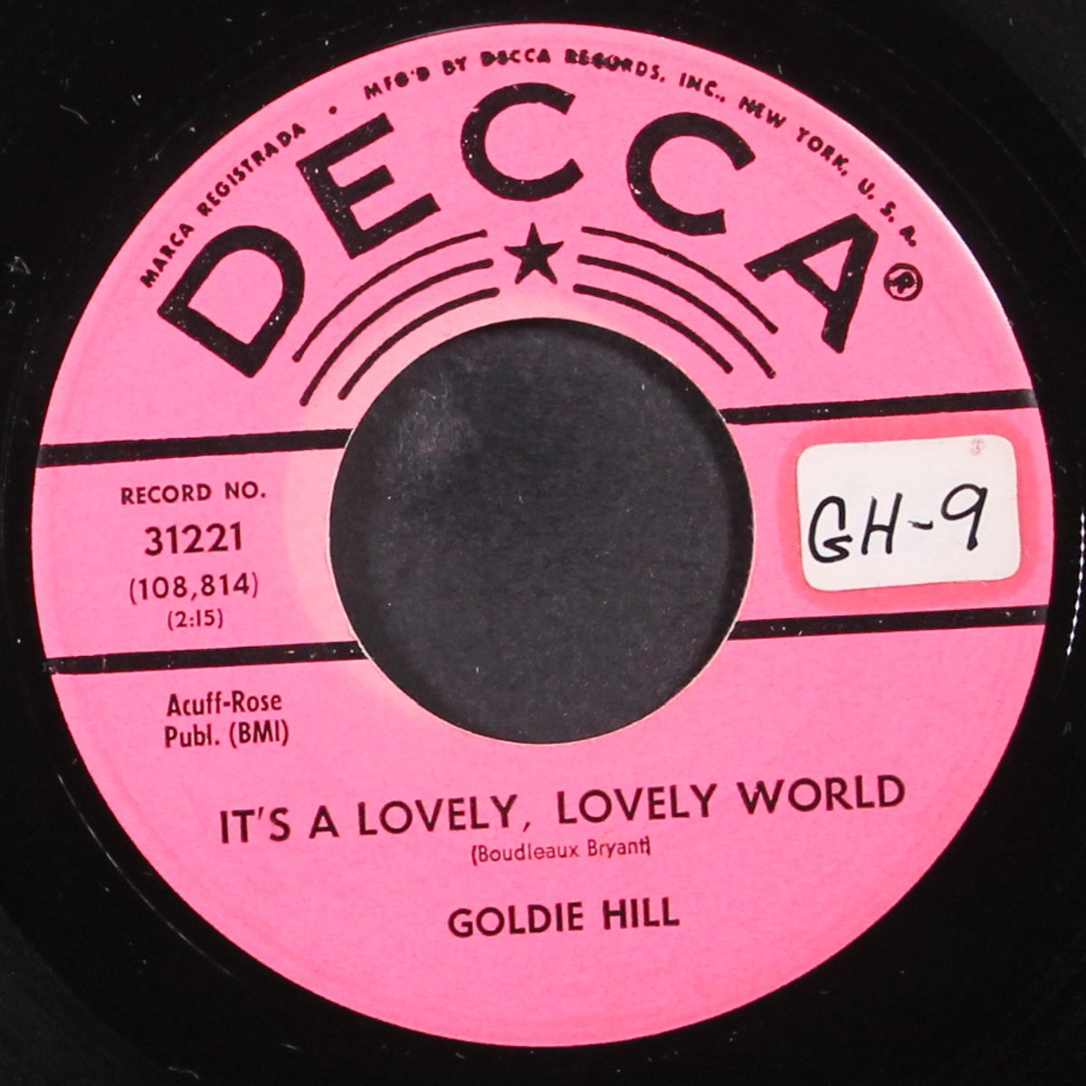 loved and lost / it's a lovely, lovely world by GOLDIE HILL