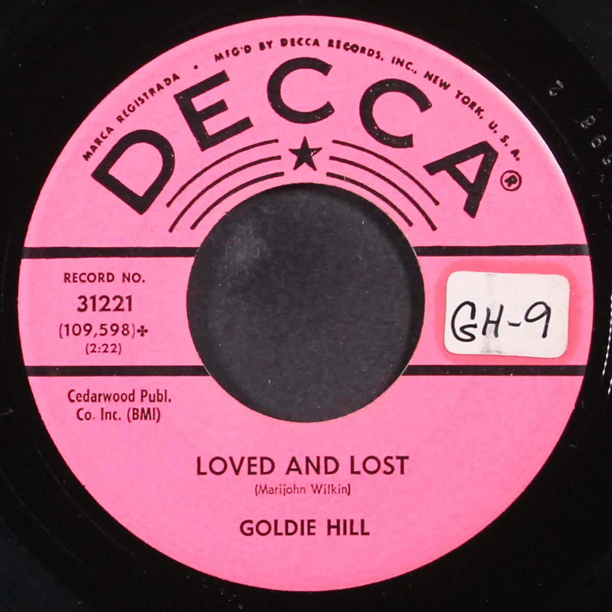 loved and lost / it's a lovely, lovely world by GOLDIE HILL