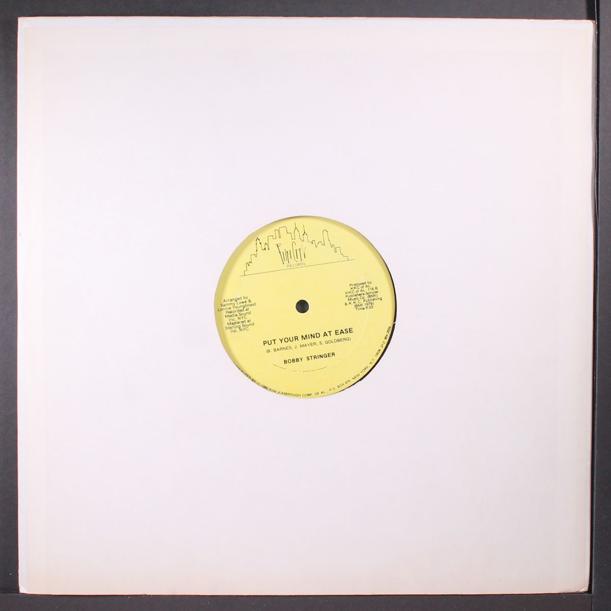funky broadway / put your mind at ease by BOBBY STRINGER
