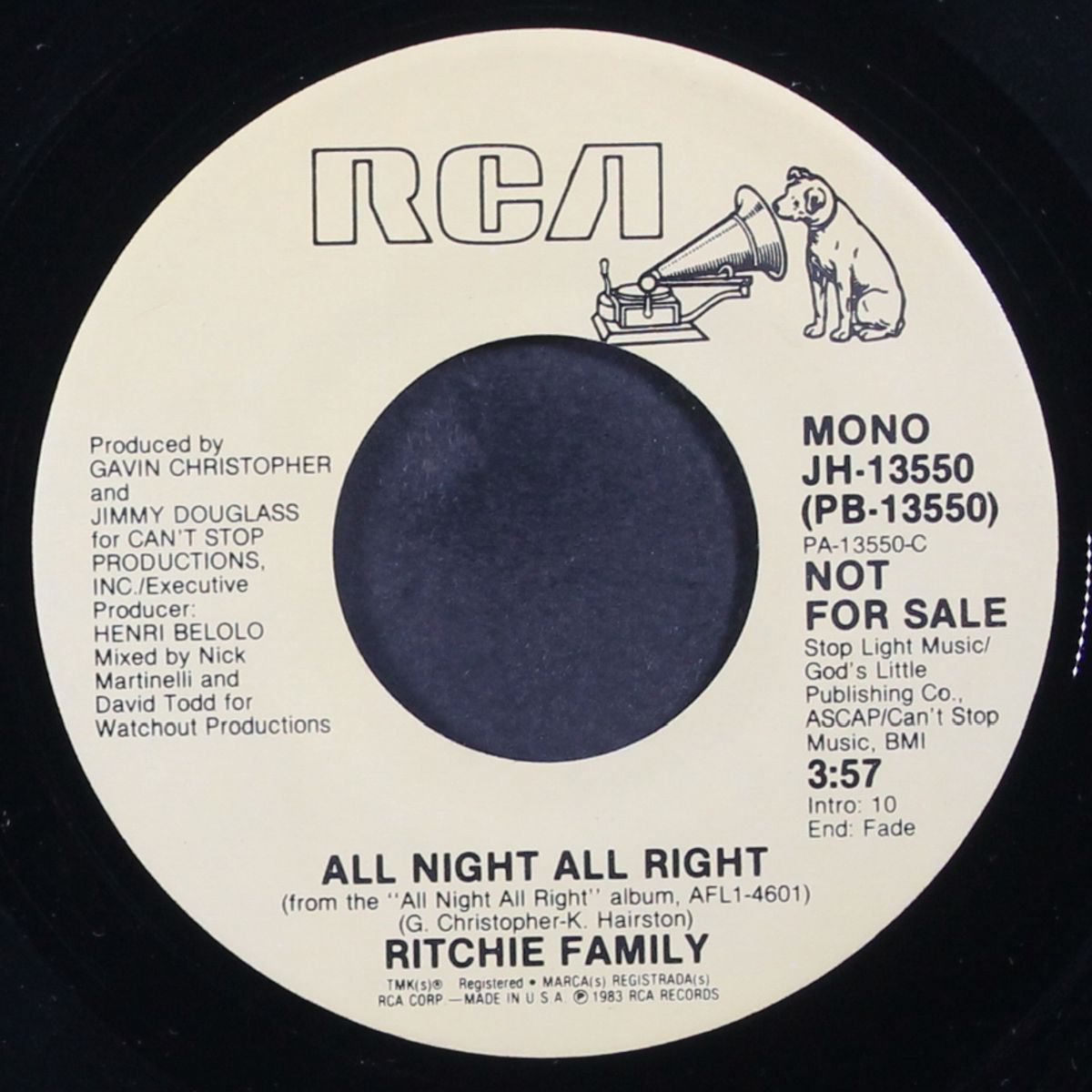 all night all right / mono by RITCHIE FAMILY