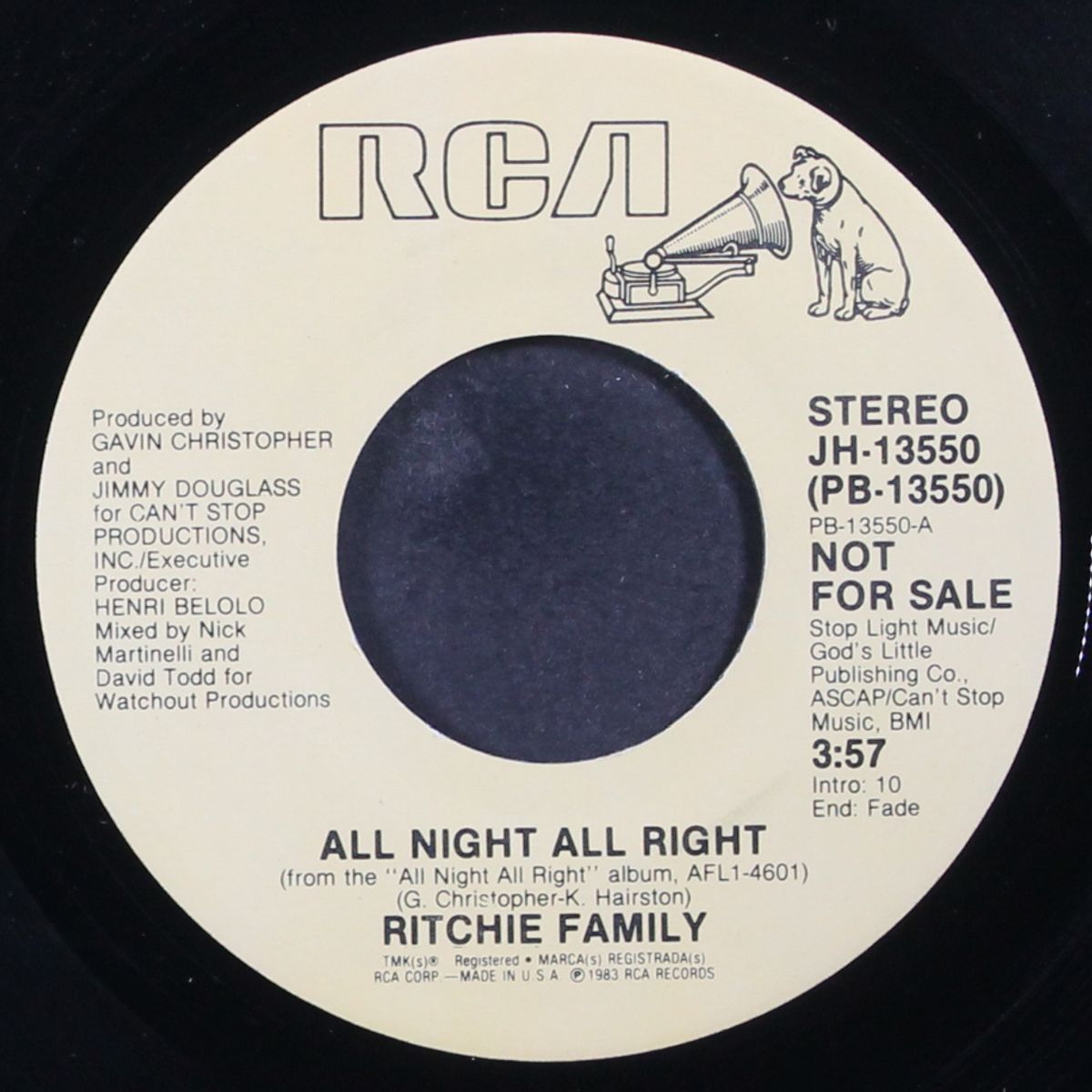 all night all right / mono by RITCHIE FAMILY