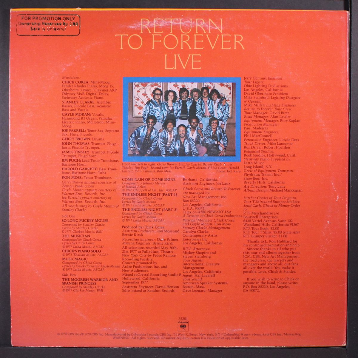 live by RETURN TO FOREVER