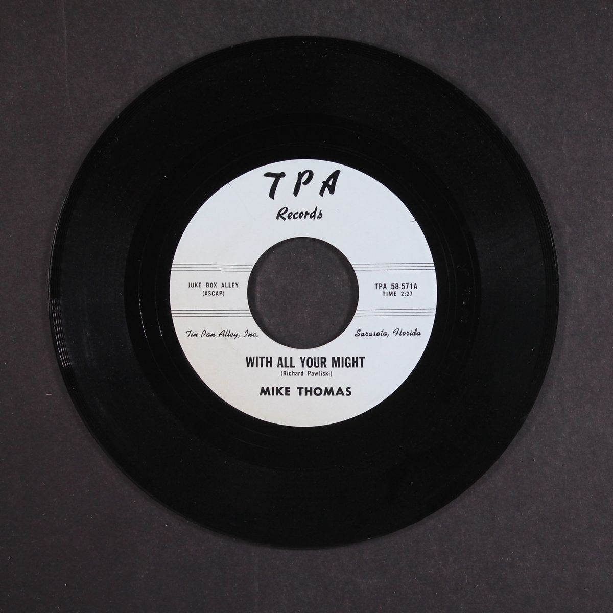 honey it's alright / with all your might by MIKE THOMAS