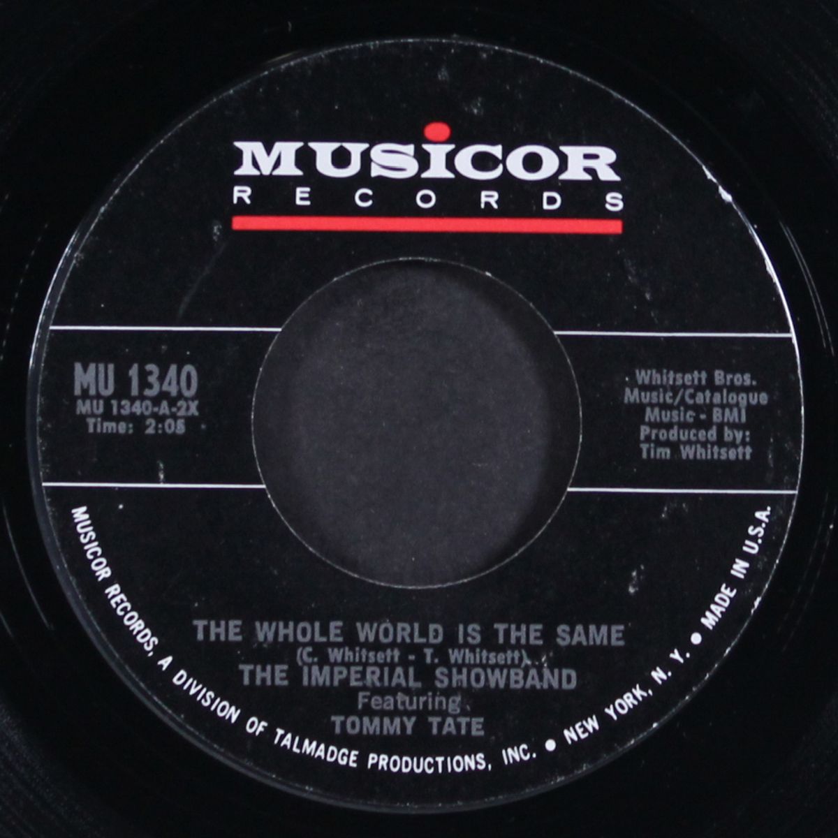 where did i go? / the whole world is the same by TOMMY TATE