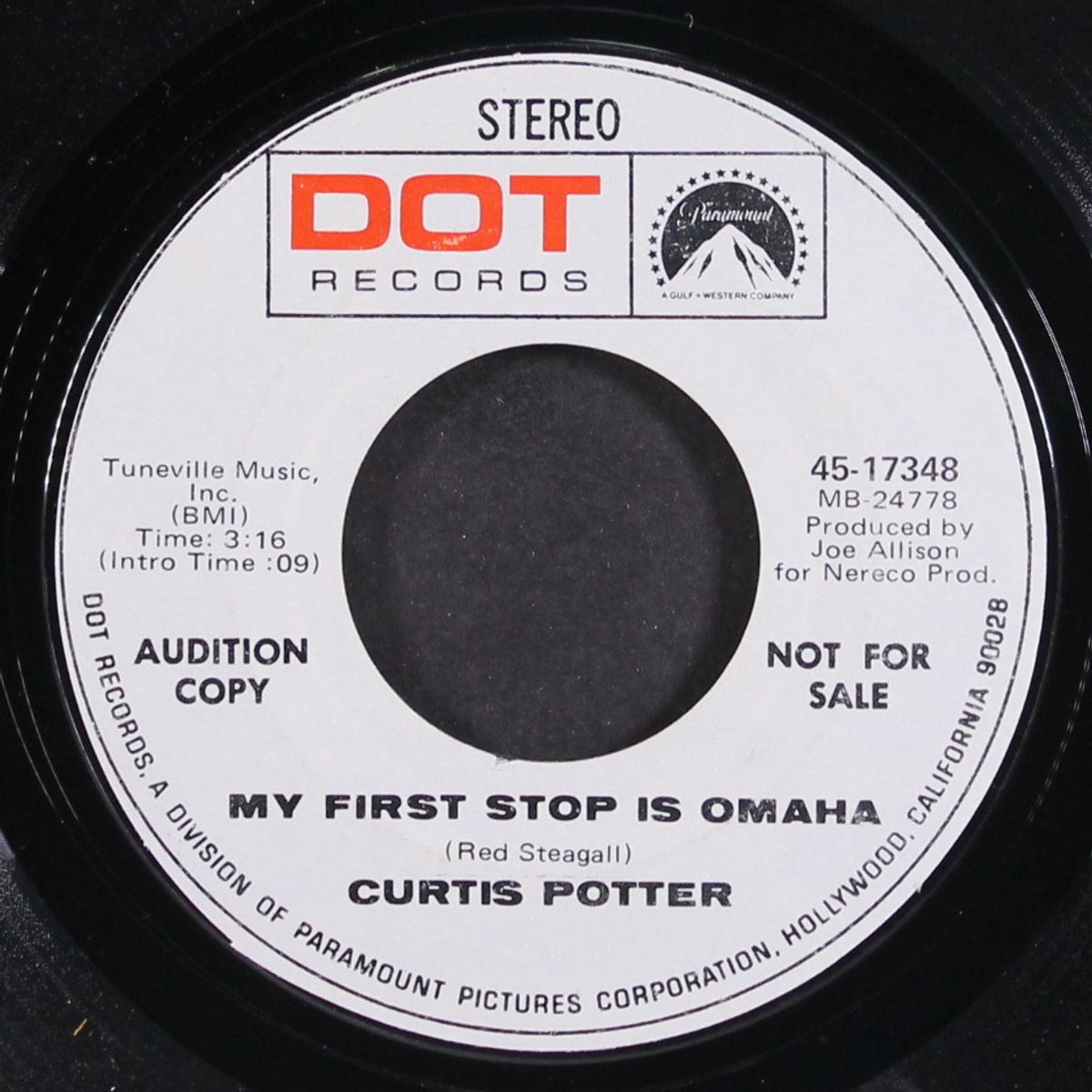 it's my day / my first stop is omaha by CURTIS POTTER
