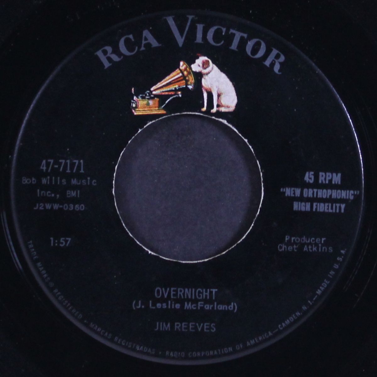 i love you more / overnight by JIM REEVES