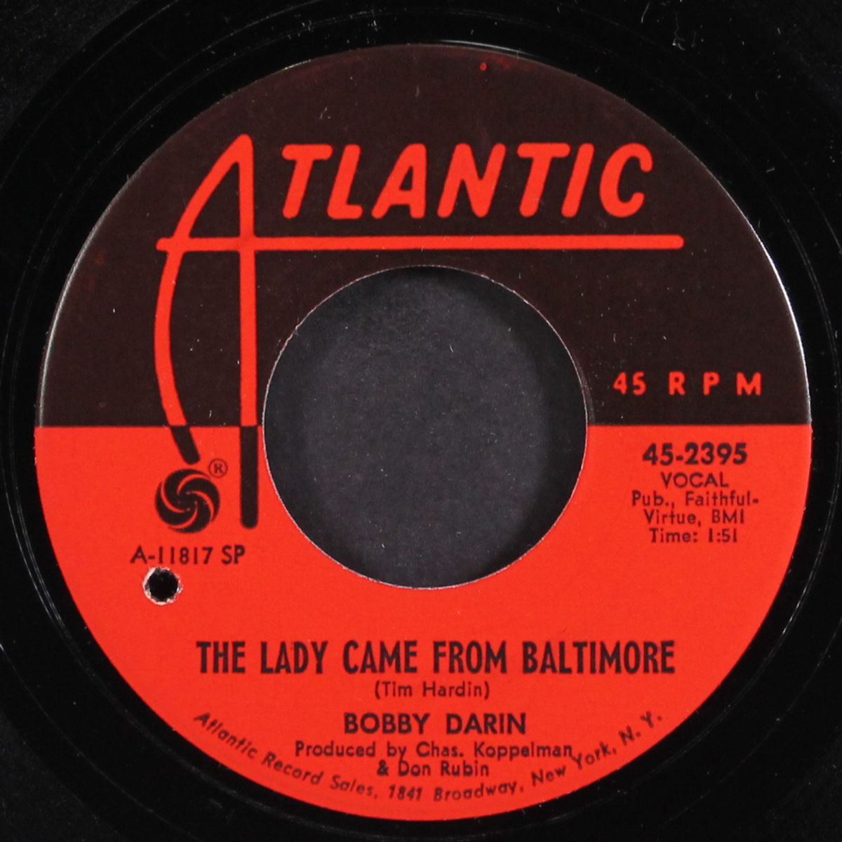 the lady came from baltimore / i am by BOBBY DARIN