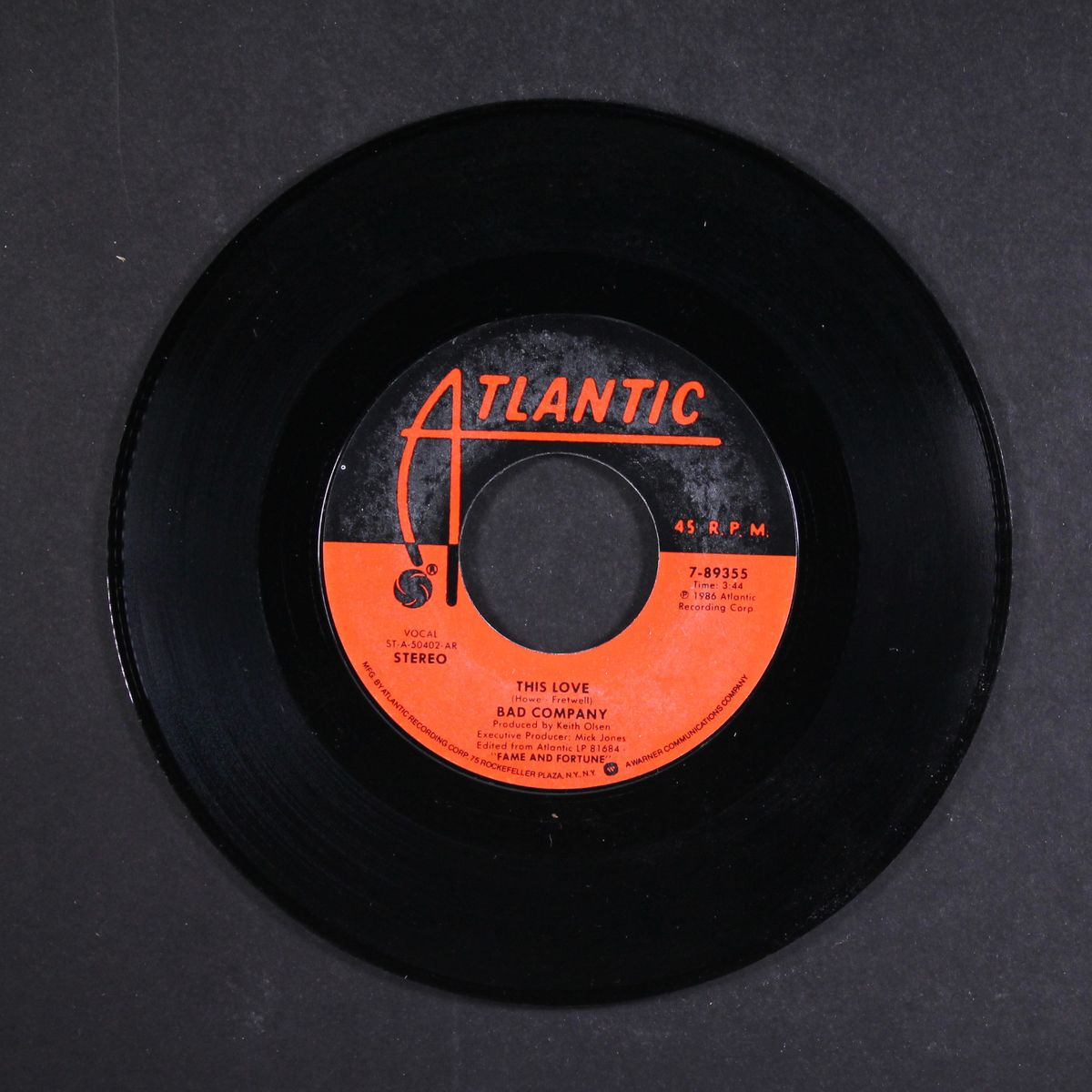 this love / tell it like it is by BAD COMPANY