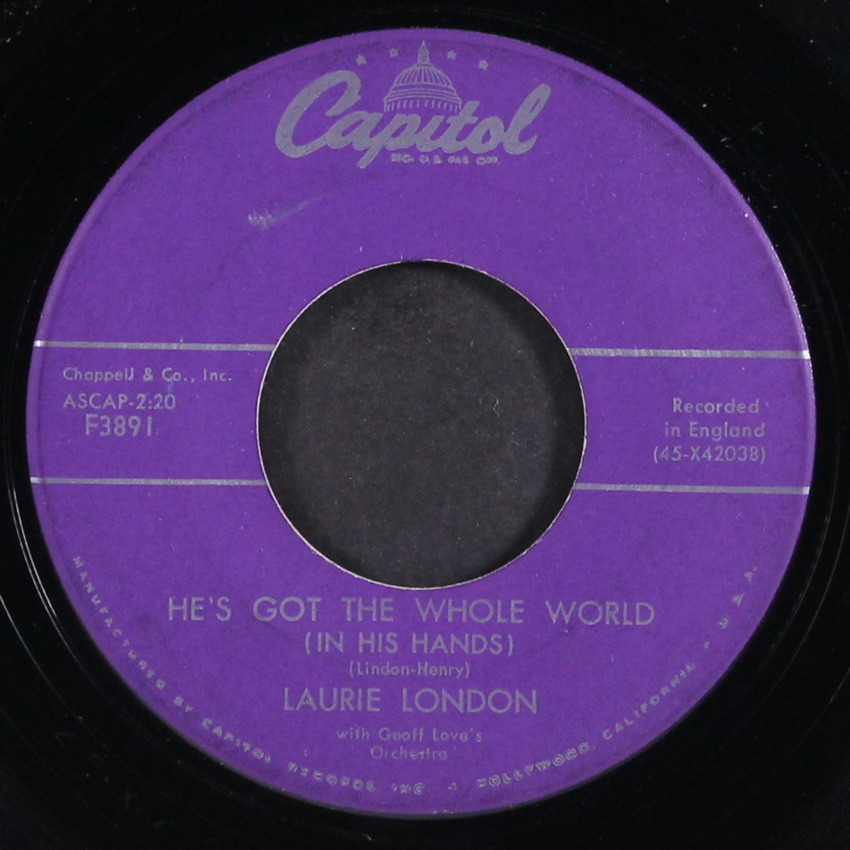 he's got the whole world in his hands by LAURIE LONDON