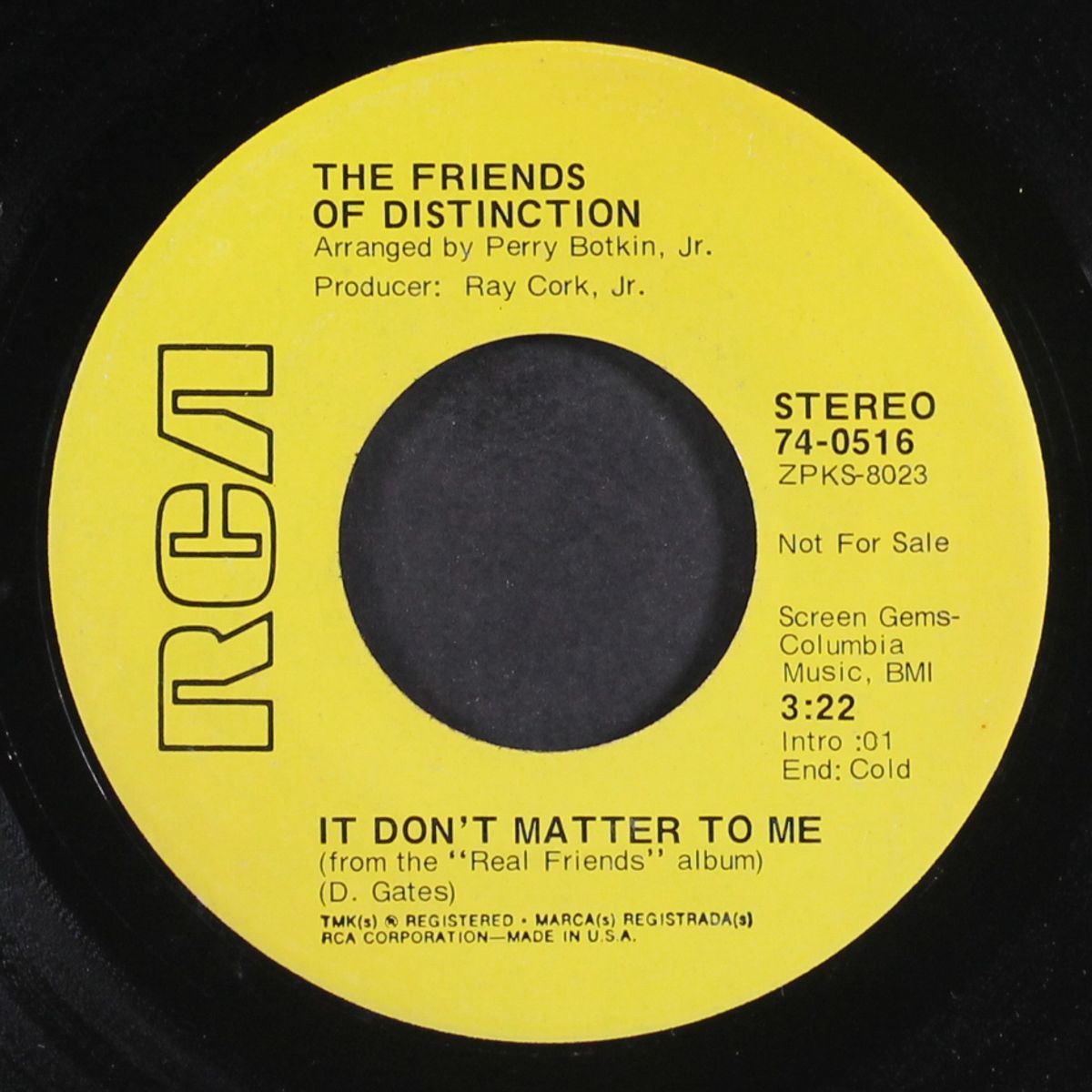 down i go / it don't matter to me by FRIENDS OF DISTINCTION