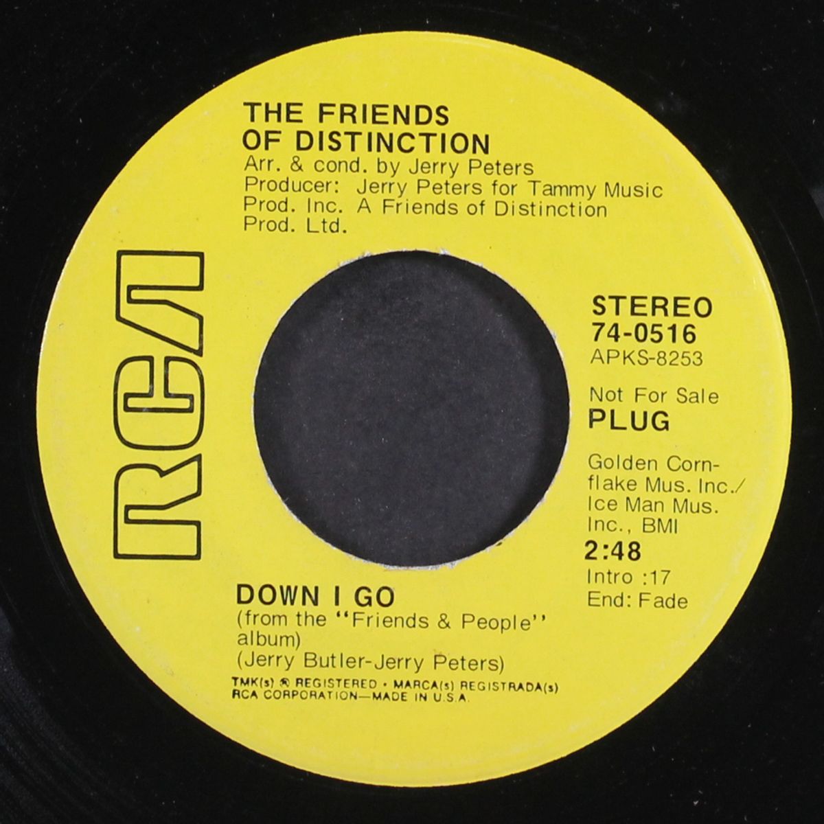 down i go / it don't matter to me by FRIENDS OF DISTINCTION