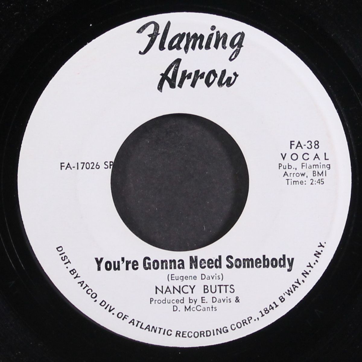you're gonna need somebody / go on to her by NANCY BUTTS