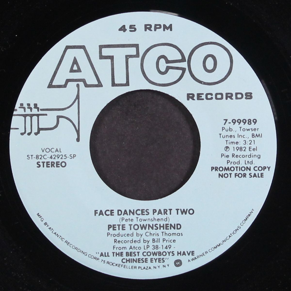 face dances part two / mono by PETE TOWNSHEND