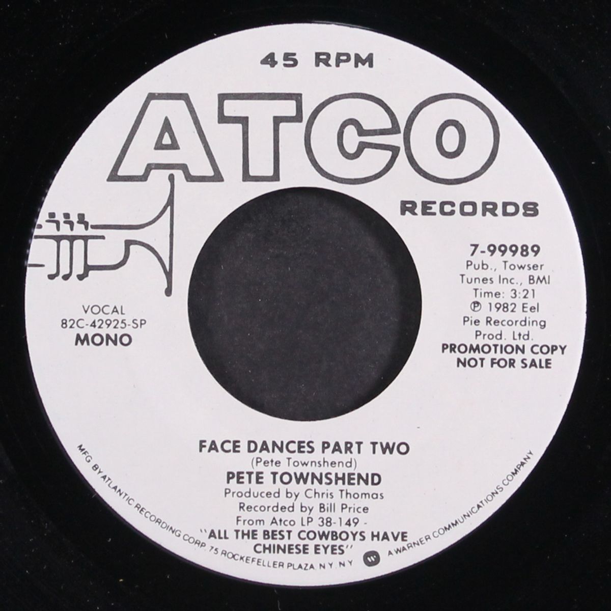 face dances part two / mono by PETE TOWNSHEND