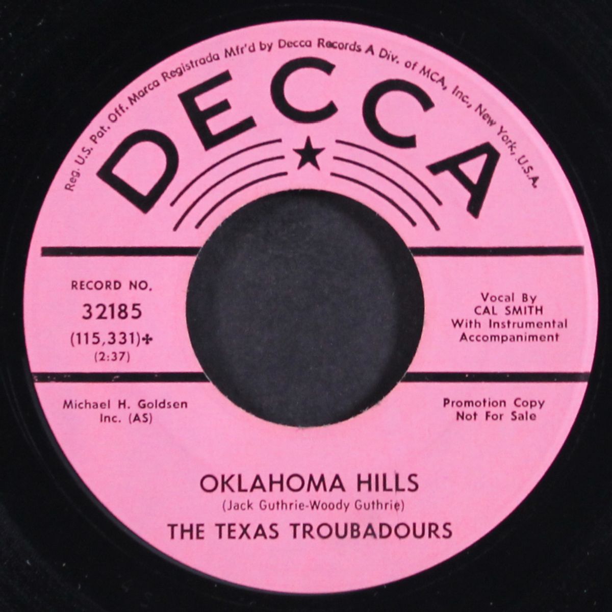 oklahoma hills / almost to tulsa by TEXAS TROUBADOURS