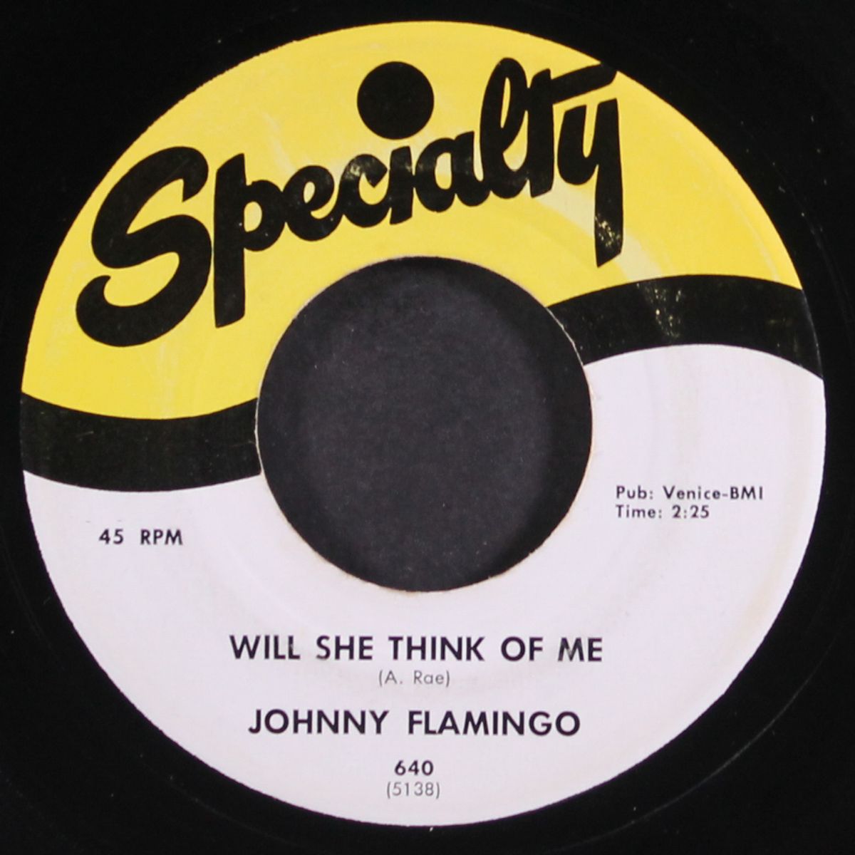 paradise hill / will she think of me by JOHNNY FLAMINGO