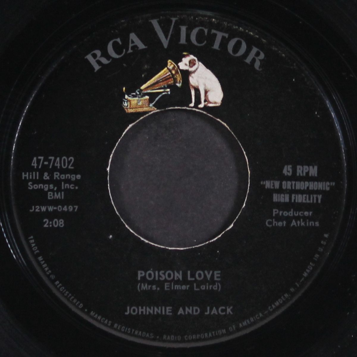 that's the way the cookie crumbles / poison love by JOHNNIE & JACK