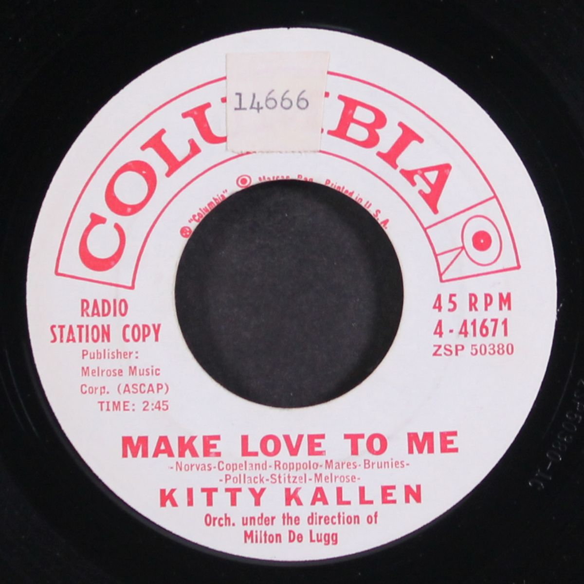 make love to me / heaven help me by KITTY KALLEN