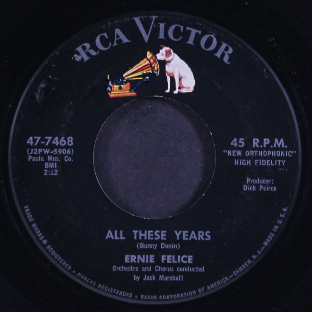 sittin' on the sidewalk / all these years by ERNIE FELICE