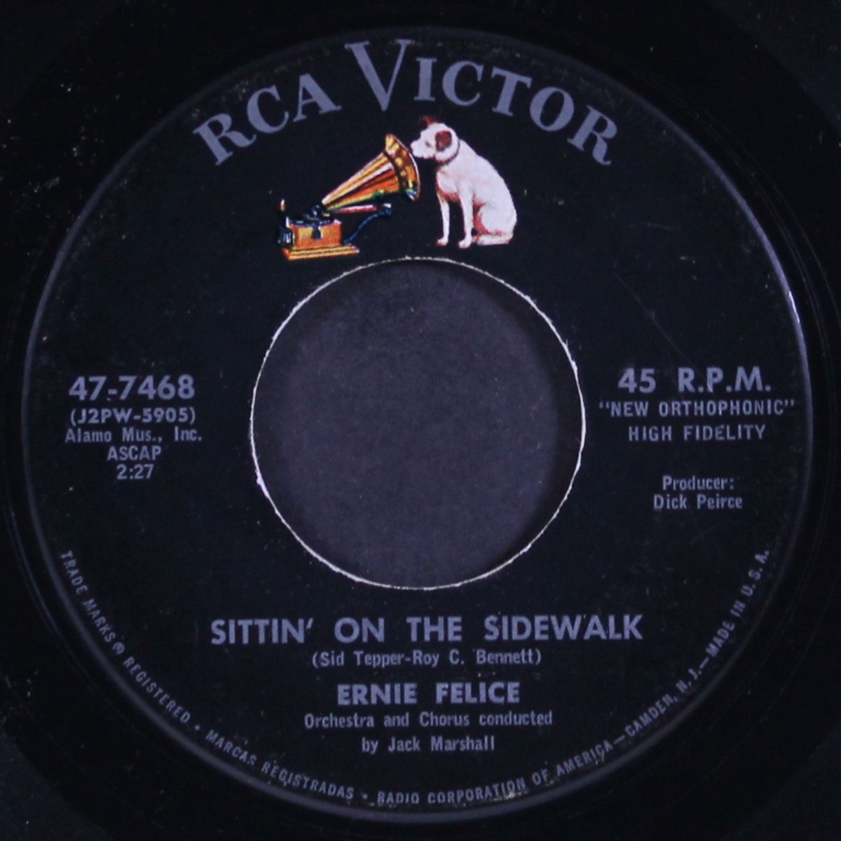 sittin' on the sidewalk / all these years by ERNIE FELICE