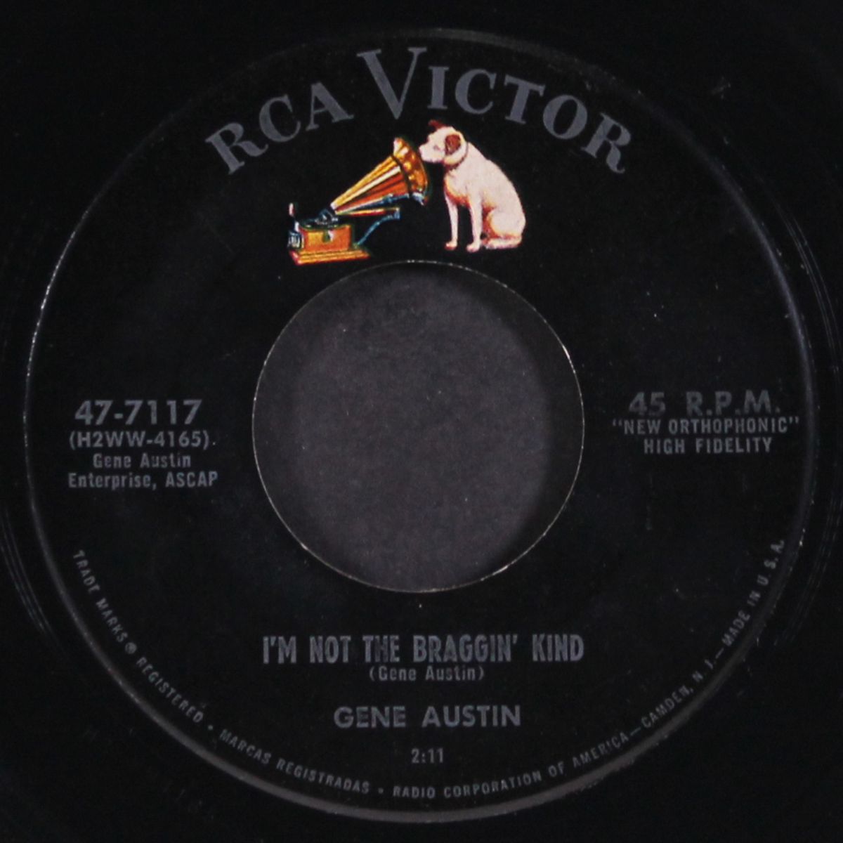 i'm not the braggin' kind / wonder by GENE AUSTIN