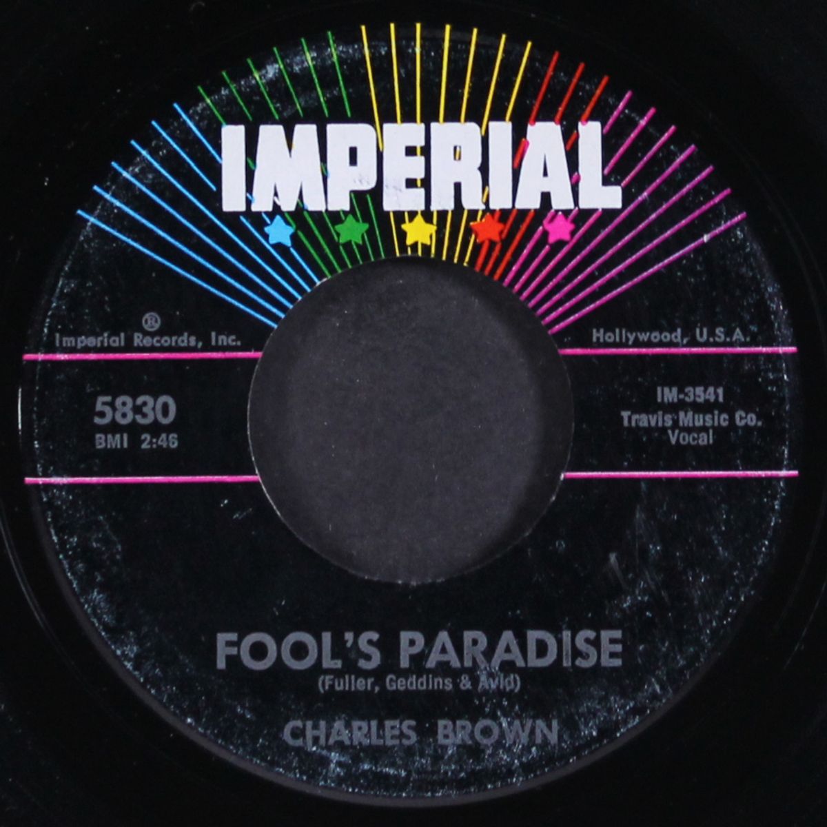 lonesome feeling / fool's paradise by CHARLES BROWN