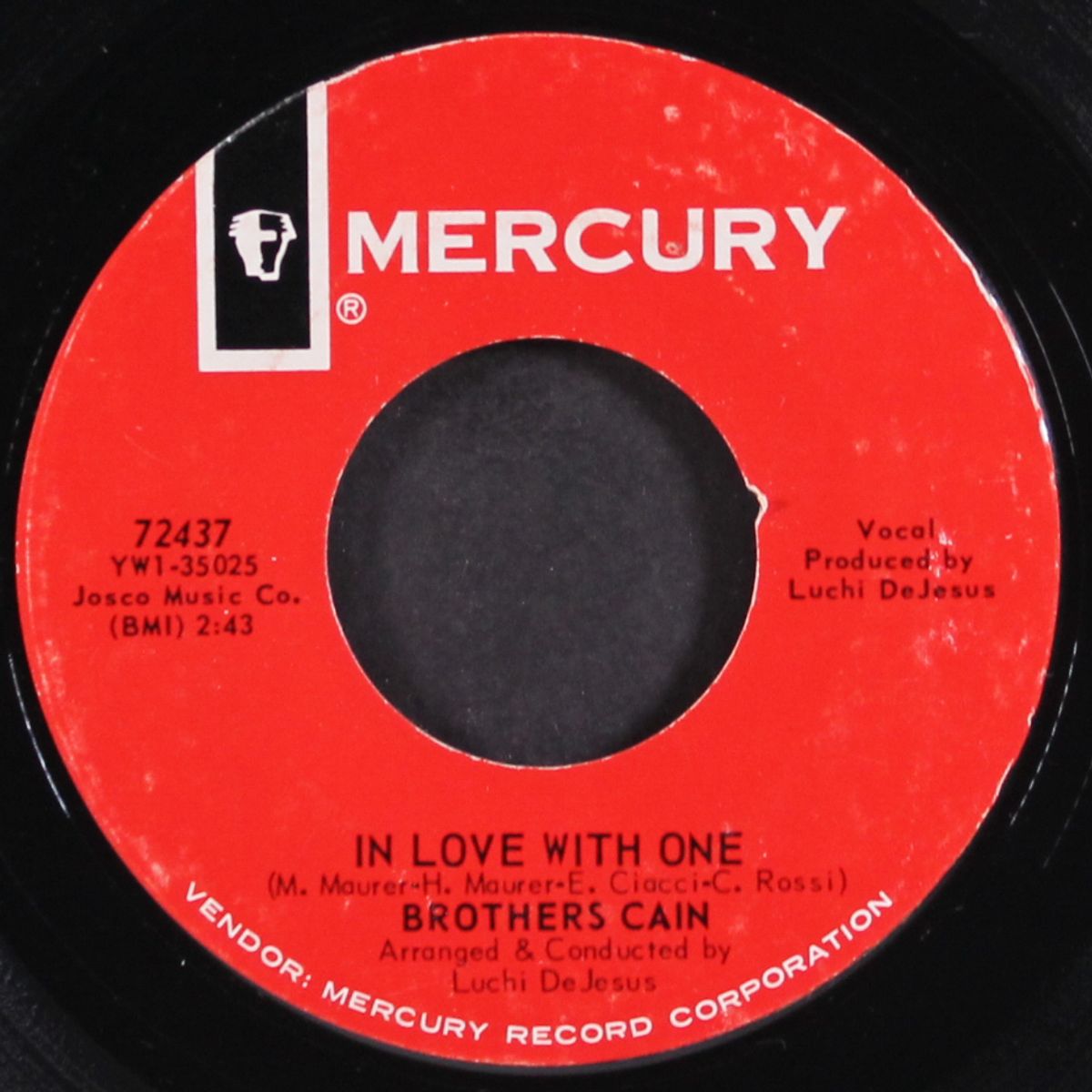 in love with one / two wrongs by BROTHERS CAIN