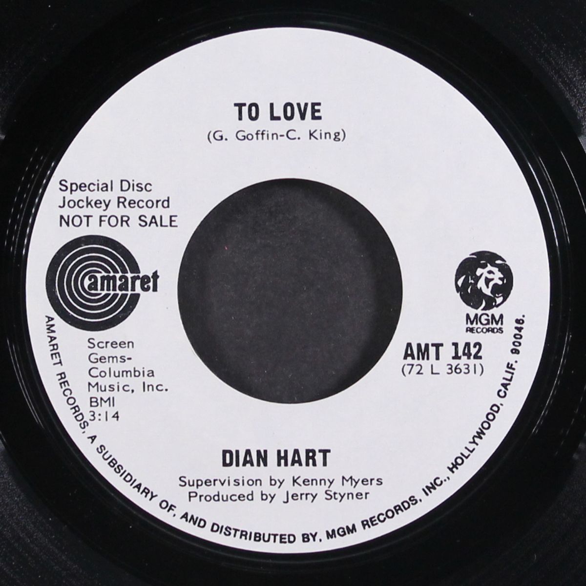 to love / what i don't know won't hurt me by DIAN HART