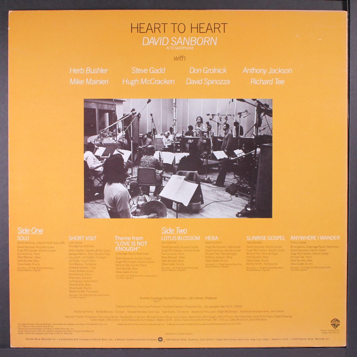 heart to heart by DAVID SANBORN