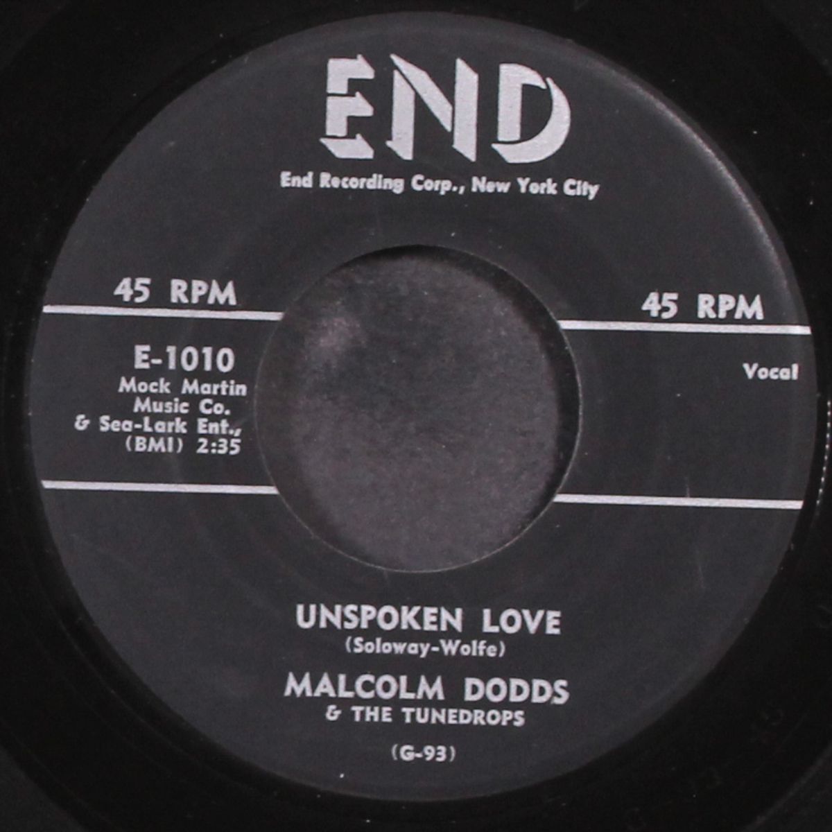 tonight / unspoken love by MALCOLM DODDS & TUNEDROPS