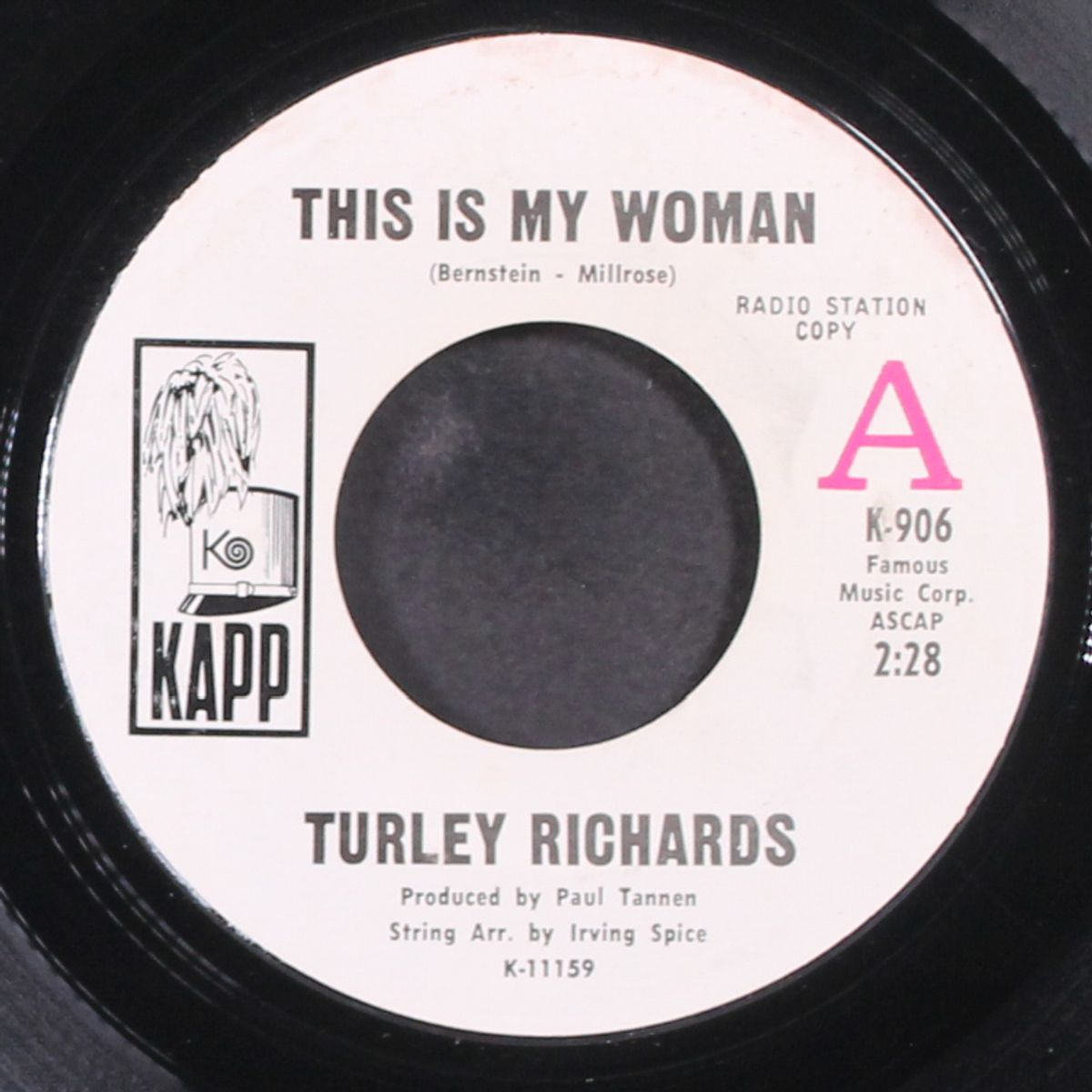 this is my woman / everything's goin' for me by TURLEY RICHARDS