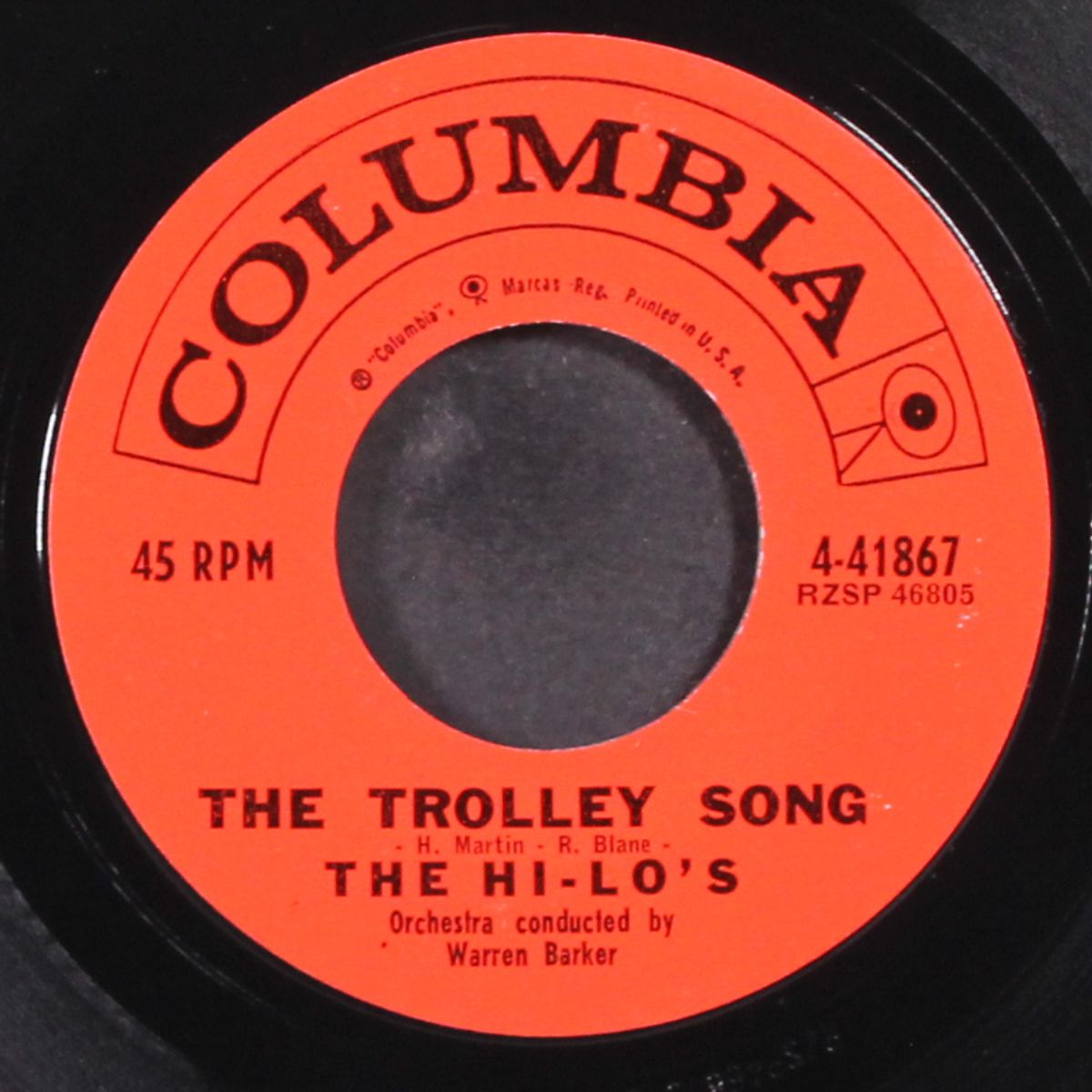 the trolley song / five foot two, eyes of blue by HI-LO'S