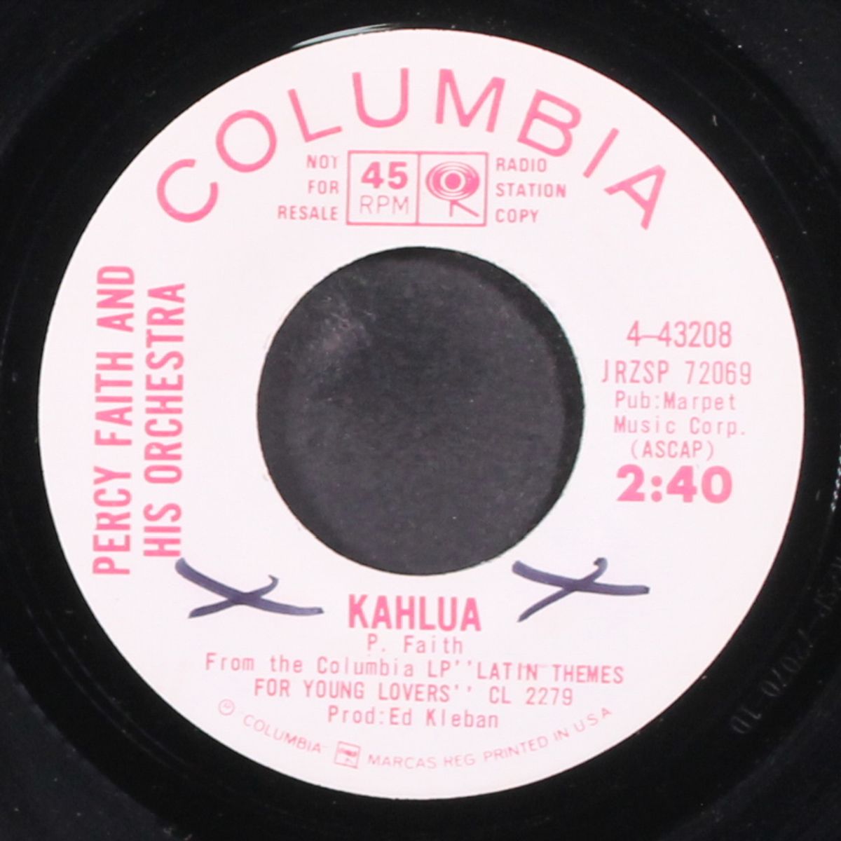 kahlua / how insensitive by PERCY FAITH