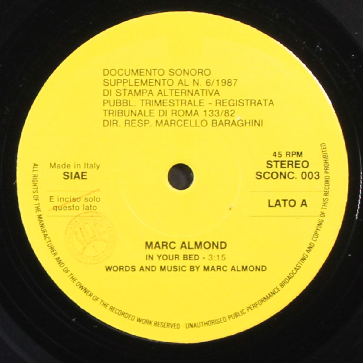 in your bed by MARC ALMOND