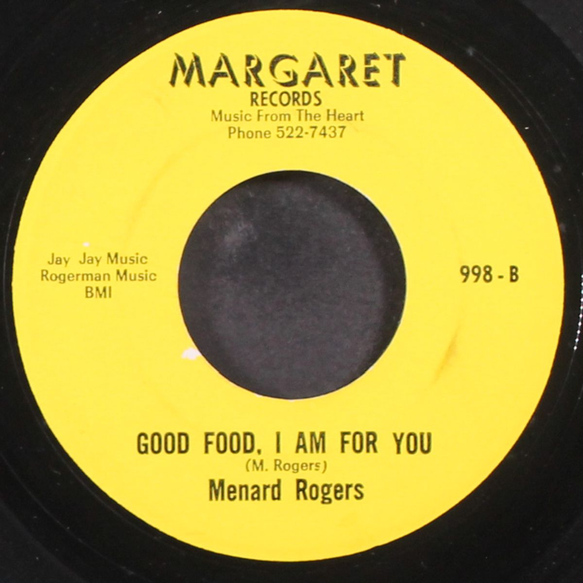 good food, i am for you / i still love you by MENARD ROGERS