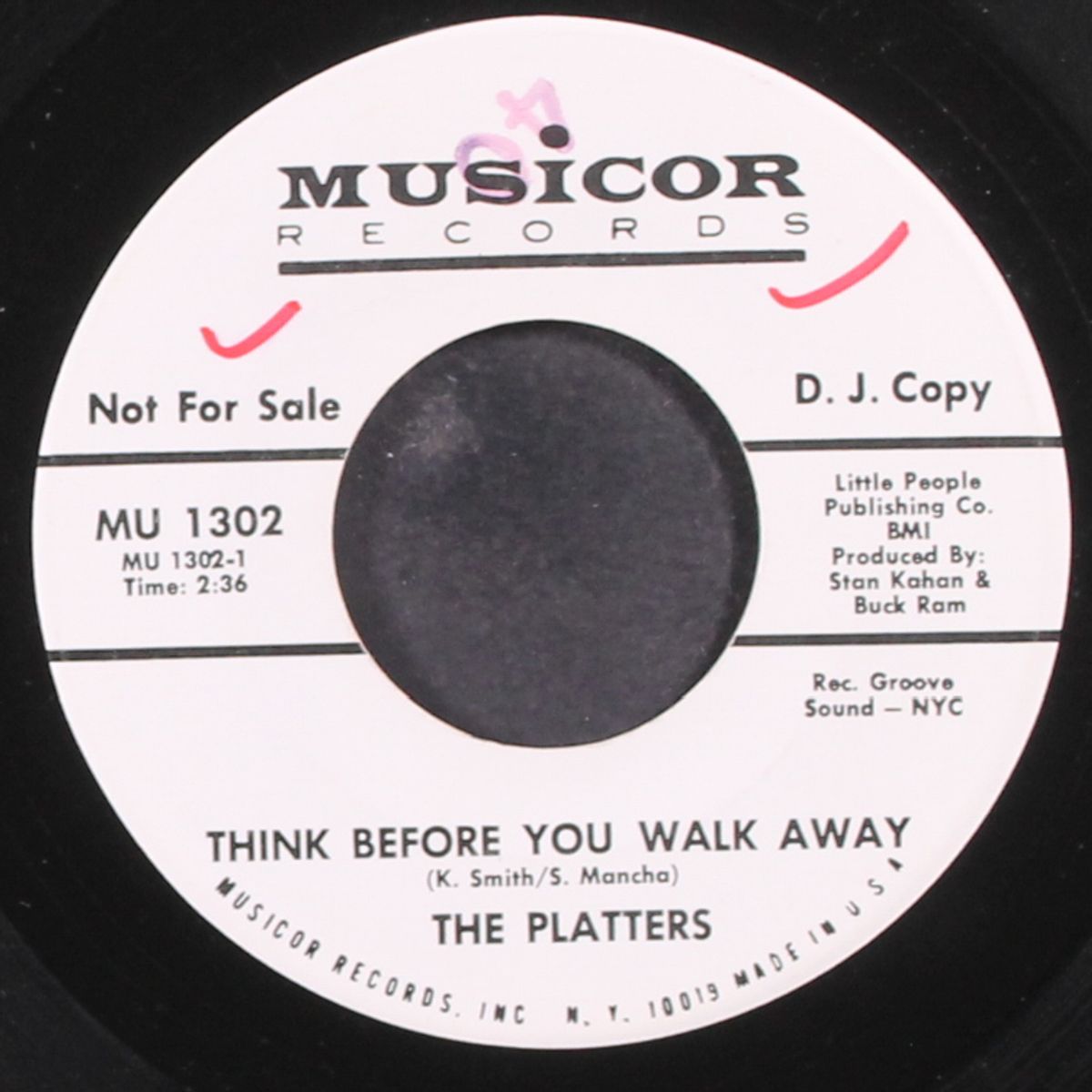 think before you walk away / so many tears by PLATTERS