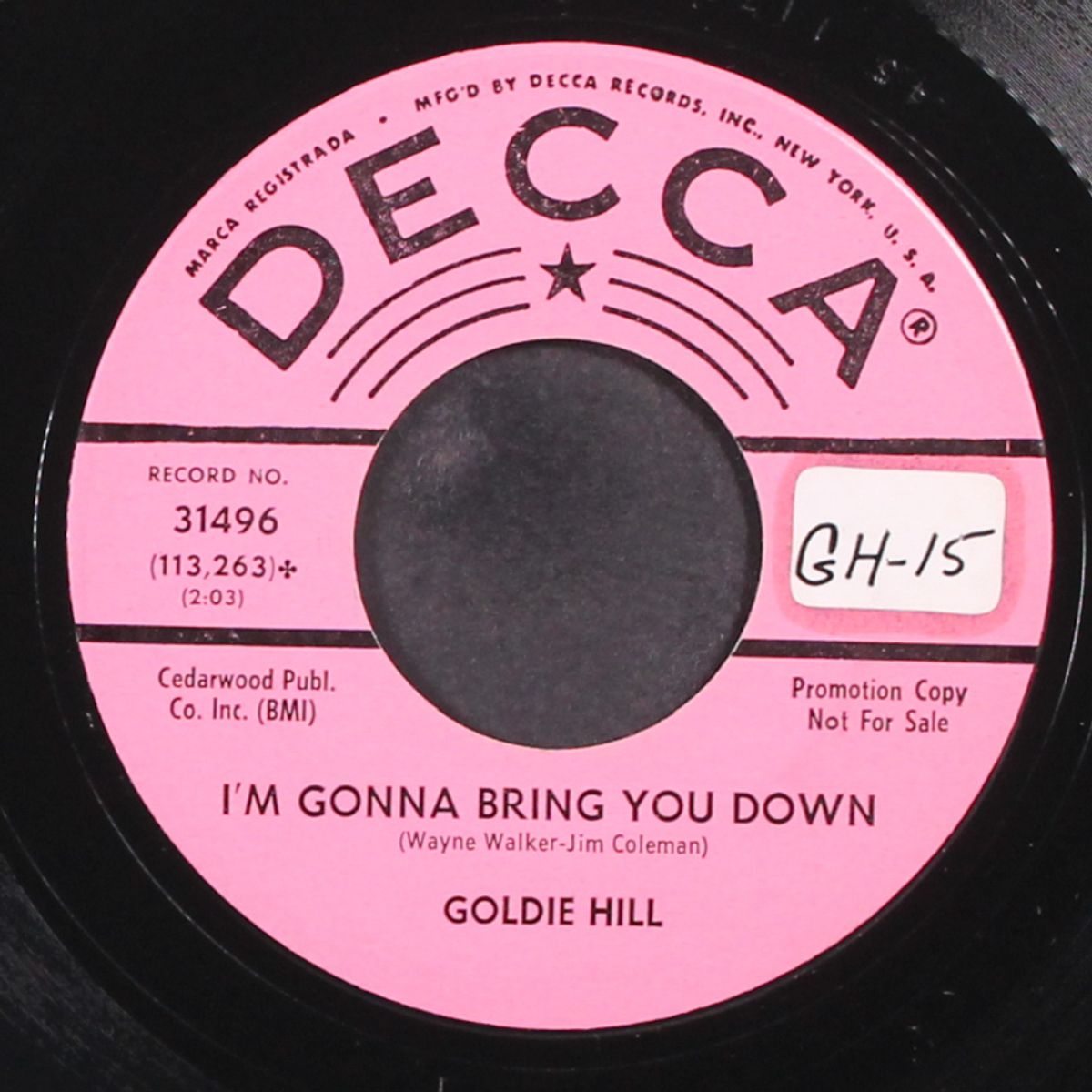 if i could hold back the dawn / i'm gonna bring you down by GOLDIE HILL