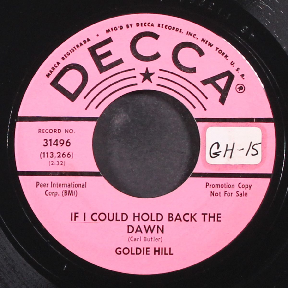 if i could hold back the dawn / i'm gonna bring you down by GOLDIE HILL