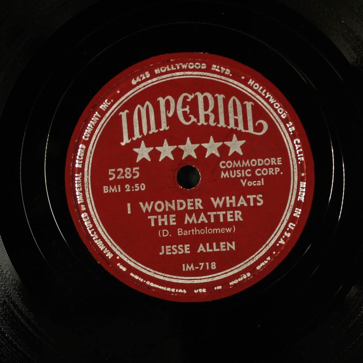 sittin' and wonderin' / i wonder what's the matter by JESSE ALLEN