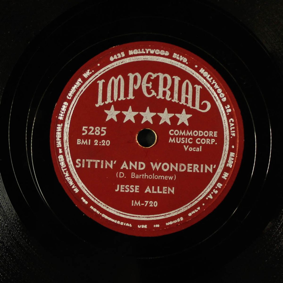 sittin' and wonderin' / i wonder what's the matter by JESSE ALLEN