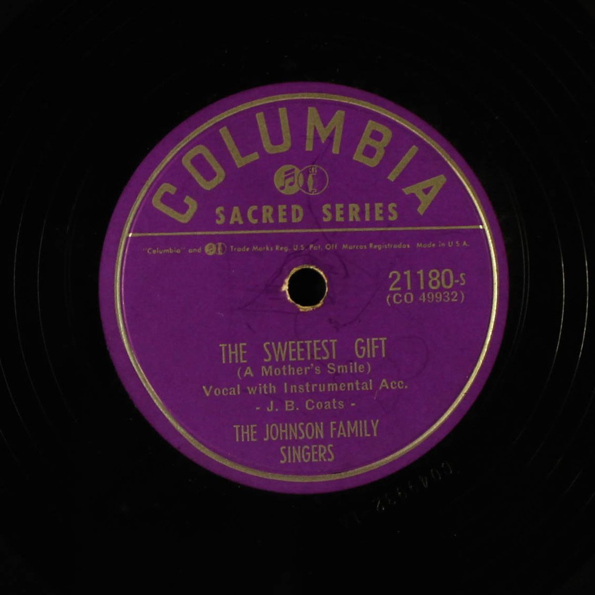 whispering hope / the sweetest gift by JOHNSON FAMILY SINGERS