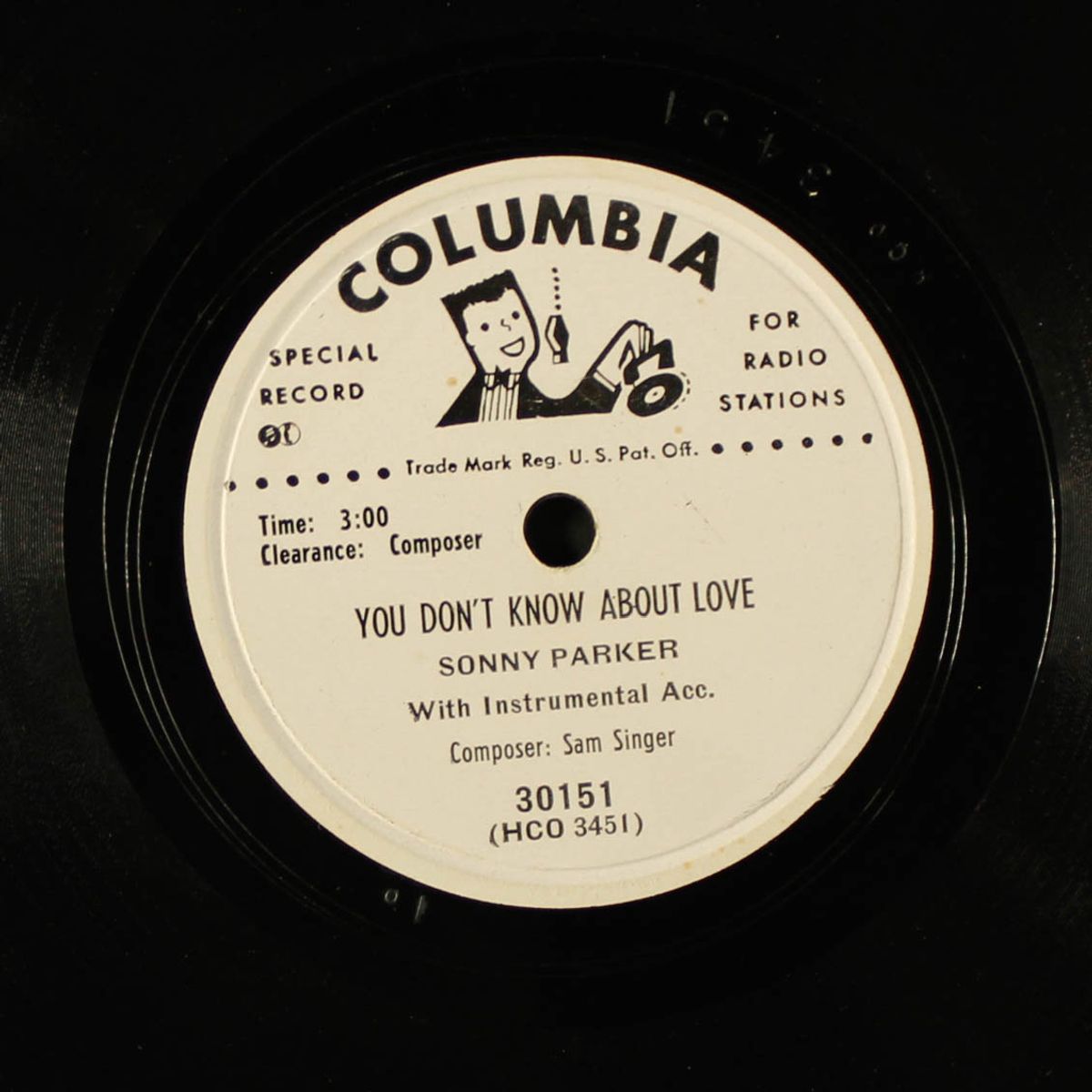 lay right down and die / you don't know about love by SONNY PARKER