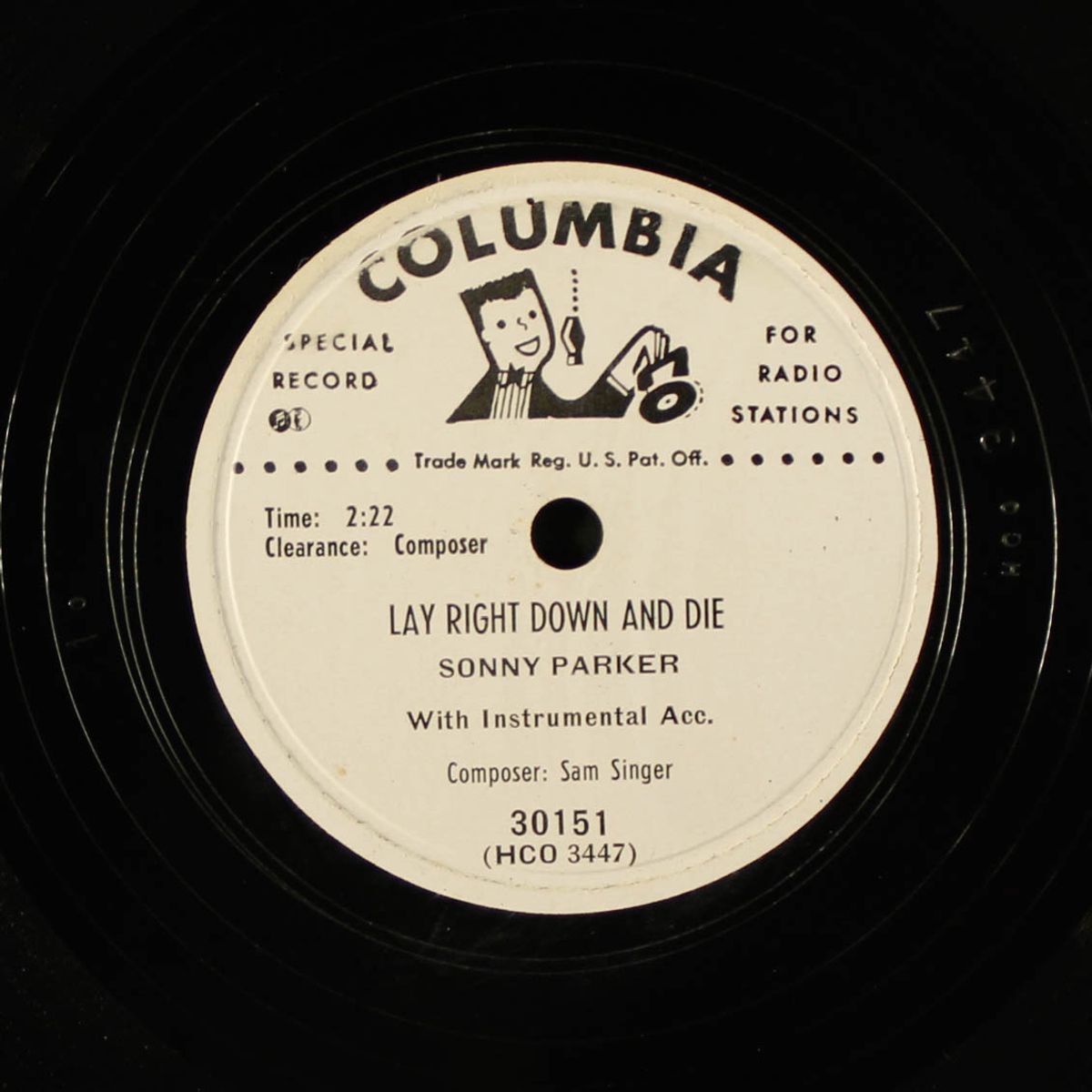 lay right down and die / you don't know about love by SONNY PARKER