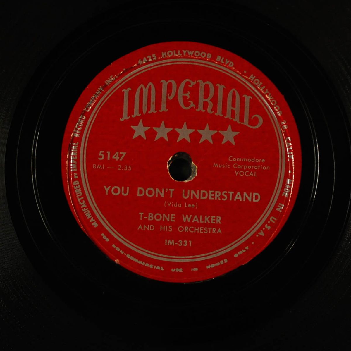 you don't understand / welcome blues by T-BONE WALKER
