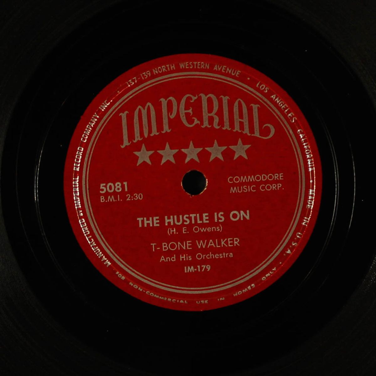 the hustle is on / baby broke my heart by T-BONE WALKER