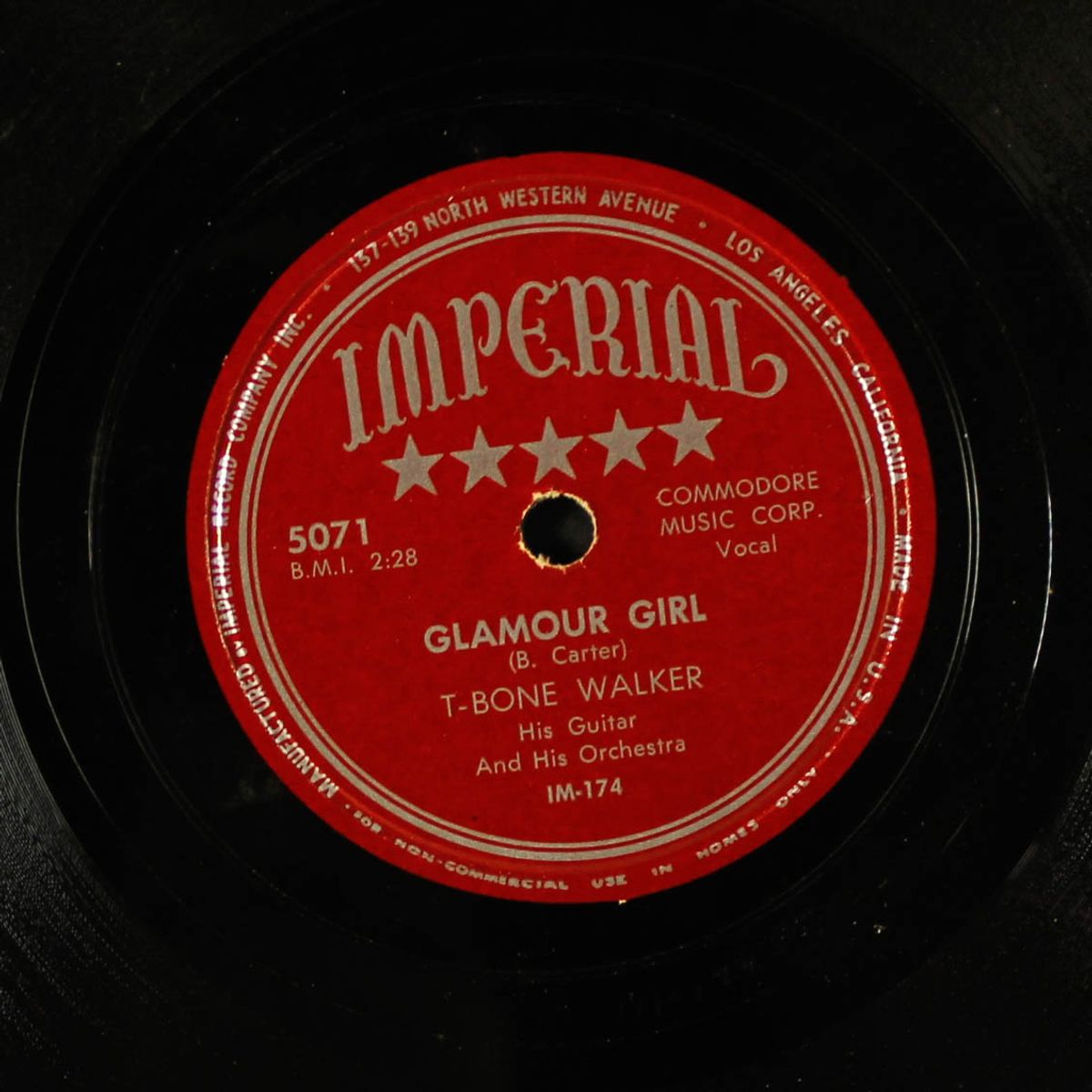 strollin' with bones / glamour girl by T-BONE WALKER