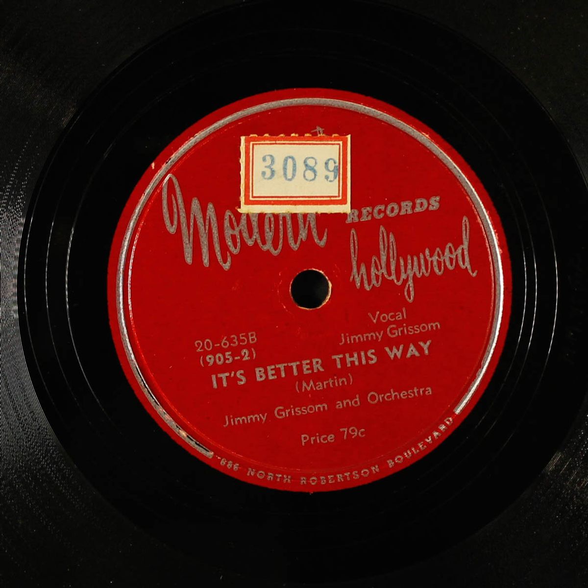 pretty mama boogie / it's better this way by JIMMY GRISSOM