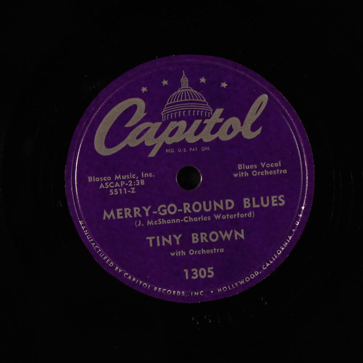 merry go round blues / good lookin' fellow by TINY BROWN